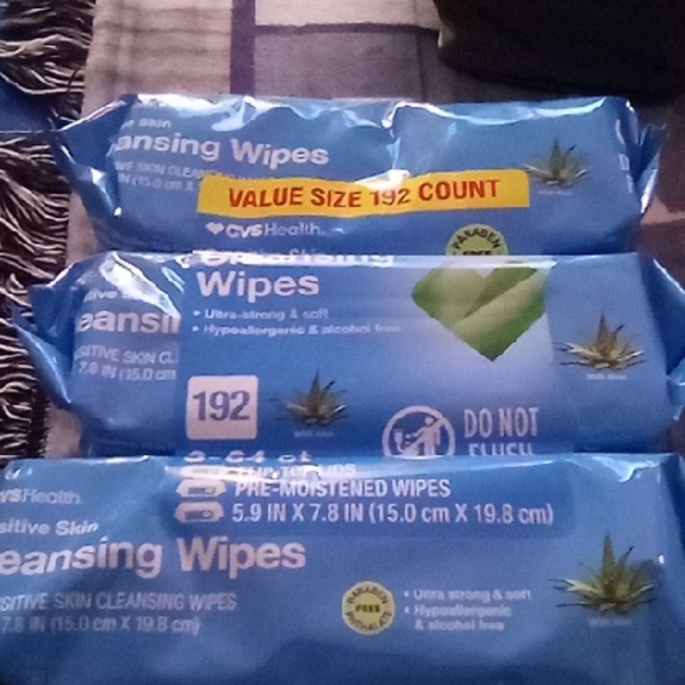 CVS Health Blue Aloe Cleansing Wipes - 192 Count Value Pack